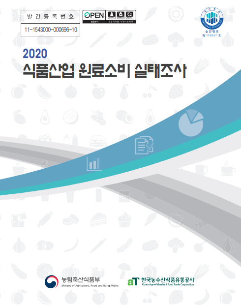 2020년 식품산업 원료소비 실태조사 보고서